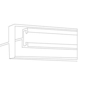 Rail de fixation en aluminium. Ce rail de fixation de 100cm est pré-adhésivé avec un double face 3M.

Produits associés : bride 80x40, mât galvanisé de 80x40.